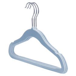 3er Set Kleiderbügel für Kinder - Alpina - Blau
