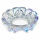 Glasaschenbecher mit Rainbow-Schimmer rund ca.14x3,5cm