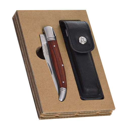 Laguiole Heritage Taschenmesser " Rosewood " mit Gürteltasche