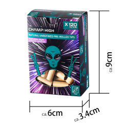 Champ High - 120 vorgerollte Filter Tips (ca. 7x17mm)