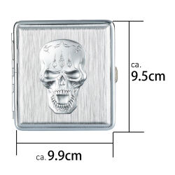 Zigarettenetui " Metallic Skull " aus Kunststoff Champ 20er
