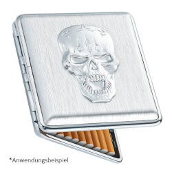 Zigarettenetui " Metallic Skull " aus Kunststoff Champ 20er
