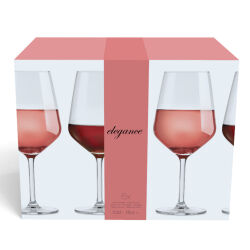6er Set Rotweingläser "Elegance" ca. 530 ml