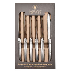 Laguiole Heritage Edelstahl Steakmesser 6er Set
