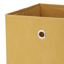 Aufbewahrungsbox mit Metallöse ca.30x30x30cm - Gelb