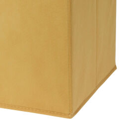Aufbewahrungsbox mit Metallöse ca.30x30x30cm - Gelb