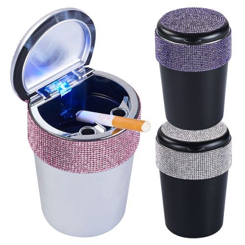 Auto-Aschenbecher " Bling Bling " mit LED Champ