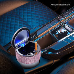 Auto-Aschenbecher " Bling Bling " mit LED Champ