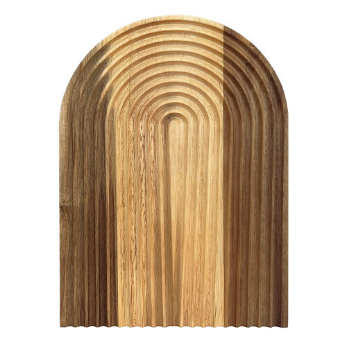 Deko Snackplatte Regenbogen aus Akazienholz ca. 32x22,5 cm