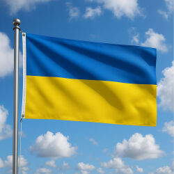 Ukraine Fahne ca.150 x 90cm mit Ösen