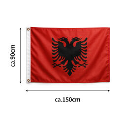 Albanien Fahne ca.150 x 90cm mit Ösen