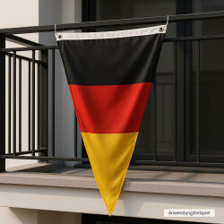 Deutschland Wimpel Fahne ca.150 x 90cm mit Metallösen