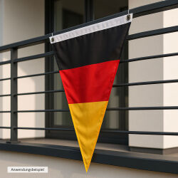Deutschland Wimpel Fahne ca.150 x 90cm mit Metallösen