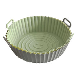 2er Set Silikonform für Heißluftfritteusen - ca. Ø23cm, H8 cm mit Griff