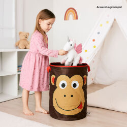 Wäschekorb faltbar mit Griffen für Kinder ca.44x35x35cm