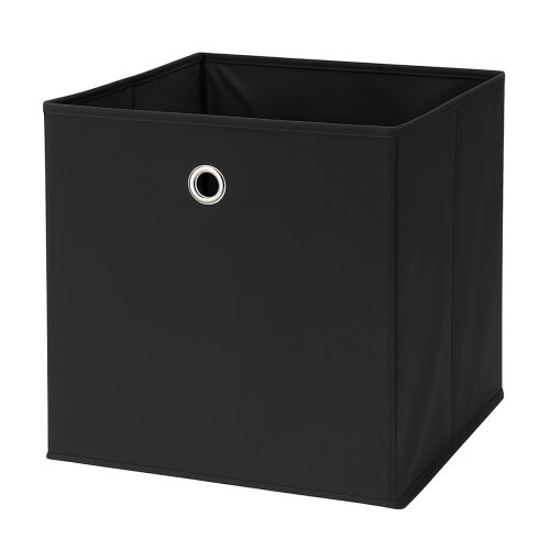 Aufbewahrungsbox mit Metallöse ca.30x30x30cm - Schwarz