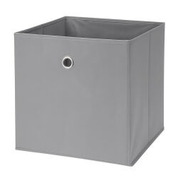 Aufbewahrungsbox mit Metallöse ca.30x30x30cm - Grau