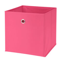 Aufbewahrungsbox mit Metallöse ca.30x30x30cm - Pink