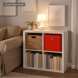 Aufbewahrungsbox mit Metallöse ca.30x30x30cm - Rot