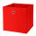 Aufbewahrungsbox mit Metallöse ca.30x30x30cm - Rot