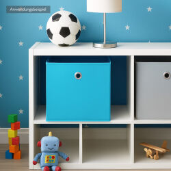 Aufbewahrungsbox mit Metallöse ca.30x30x30cm - Blau