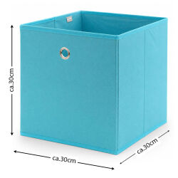 Aufbewahrungsbox mit Metallöse ca.30x30x30cm - Blau