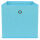 Aufbewahrungsbox mit Metallöse ca.30x30x30cm - Blau
