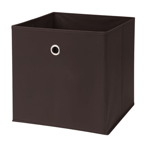 Aufbewahrungsbox mit Metallöse ca.30x30x30cm - Braun