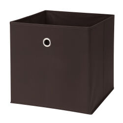 Aufbewahrungsbox mit Metallöse ca.30x30x30cm - Braun