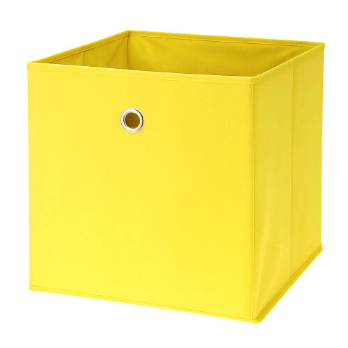 Aufbewahrungsbox mit Metallöse ca.30x30x30cm - Gelb