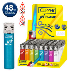 Clipper Jet Flame " Crystal Rainbow " 48er Display