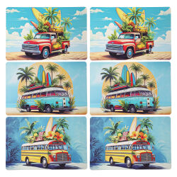 Platzdeckchen 6er Set  " Summer Vibes " ca....