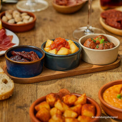 Tapas Servierset " Tierra" 4-teilig