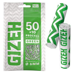 GIZEH ProCell Aktivkohlefilter GREEN – 60...