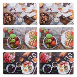 Platzdeckchen 6er Set  " Frühstück "...