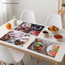 Platzdeckchen 6er Set  " Frühstück "...