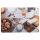 Platzdeckchen 6er Set  " Frühstück " ca. 43,5x28,3cm- (3-fach sortiert)
