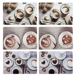 Platzdeckchen 6er Set  " Kaffee " ca....