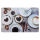 Platzdeckchen 6er Set  " Kaffee " ca. 43,5x28,3cm- (3-fach sortiert)