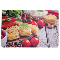 Platzdeckchen 4er Set  " Pasta " ca. 43,5x28,3cm- (4-fach sortiert)