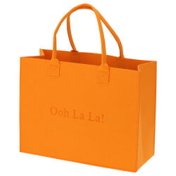 Filztasche ca. 44 x 34,5 x 17,5 cm / 26 Liter - Orange
