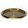 Edelstahl Tablett rund Ø 35 cm goldfarbig - Serviertablett & Dekoteller
