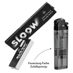 Sloow Black Kit - 32 Blättchen + 50 Filtertips +...