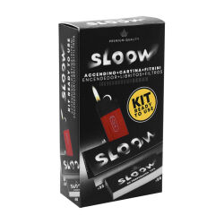 Sloow Black Kit - 32 Blättchen + 50 Filtertips + Feuerzeug