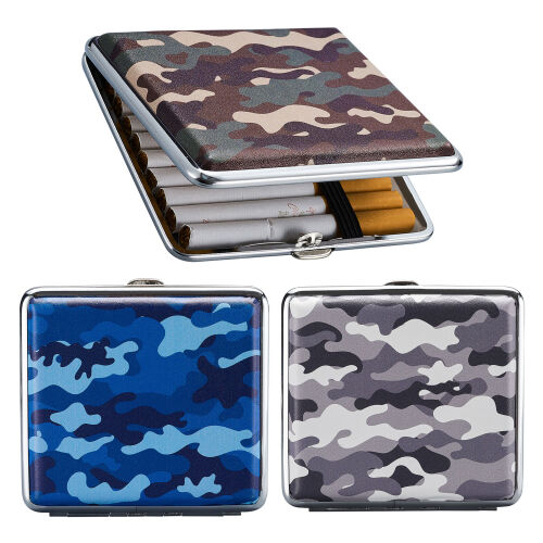 3er Set Zigarettenetui " Camouflage " 20er Champ