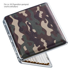 3er Set Zigarettenetui " Camouflage " 20er Champ