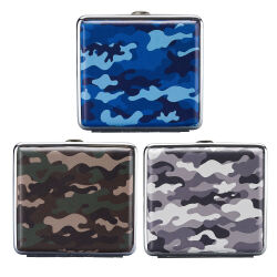 3er Set Zigarettenetui " Camouflage " 20er Champ