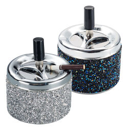 Push-Drehaschenbecher " Strass " Champ