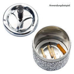 Push-Drehaschenbecher " Strass " Champ