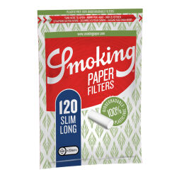 Smoking PAPIER LONG Slim Filter 30 x 120er Beutel 6mm
